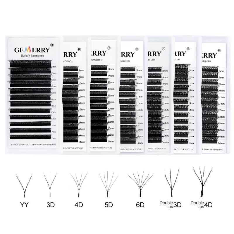 Best of Gemerry YY Shaped Eyelashes Extension Faux Mink Natural Soft W Shape Premade Fans Hand Made Eyelash Makeup Tools Volume Lashes Reviews & Tips