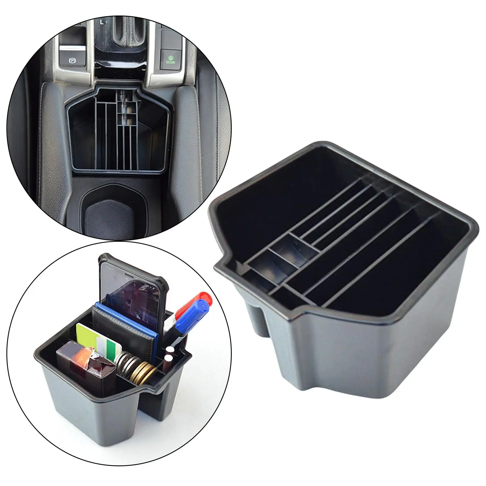 Automotive Center Console Armrest Storage Box for Civic 10TH Easy Installation Keep Organized Interior Accessories Durable