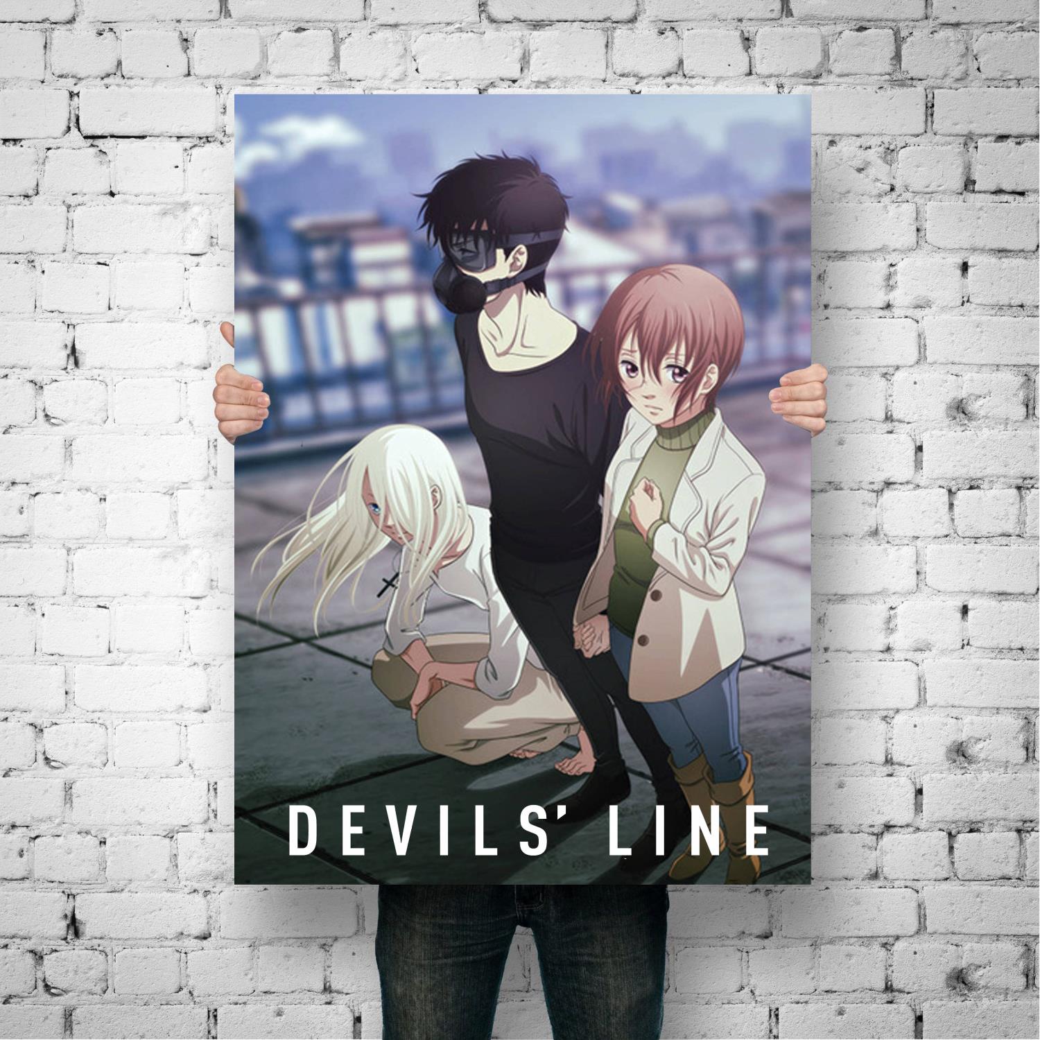 Devils line мультфильм декоративное живописное полотно 24x36 постер  настенное искусство для гостиной постеры картина для спальни | AliExpress