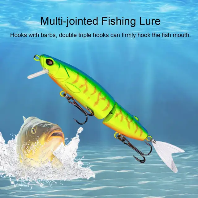 Bionic Hard Bait With Double Hooks 3d Fisheye Simulation Bass