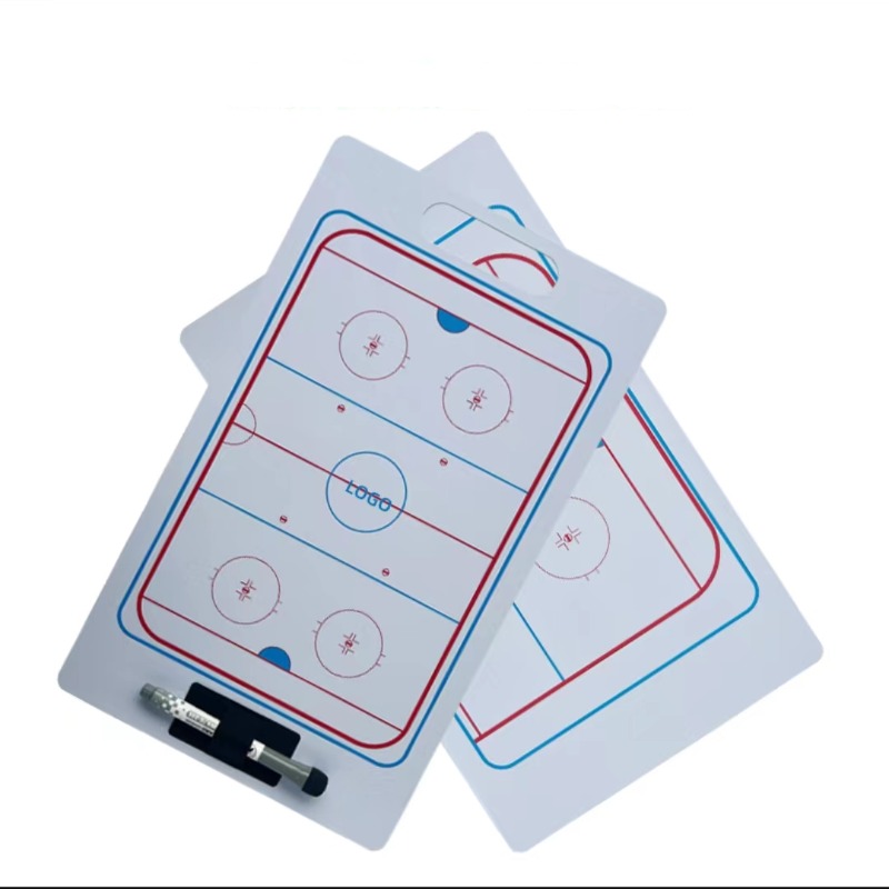 Description Picture 2 of itemIce Hockey Tactic Board PVC Wear-resistant Puck Training Match Coaching Clipboard Portable Ice Hockey Strategy Board Coach Gear
