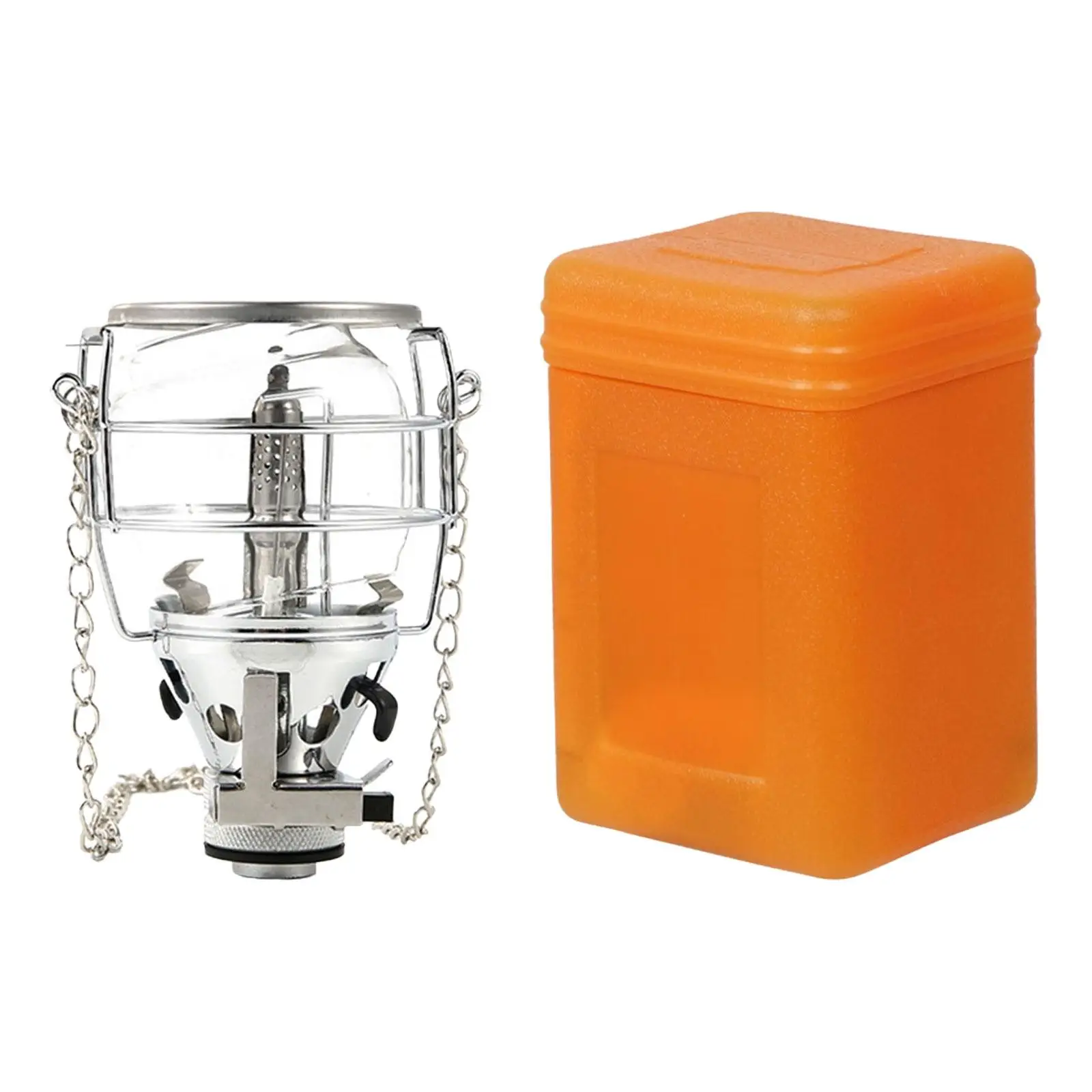 Compact Gas Lantern Fuel Lamp with Storage Case Hanging Torch Camping Light Tent Lantern for Picnic Backpacking Travel Hiking