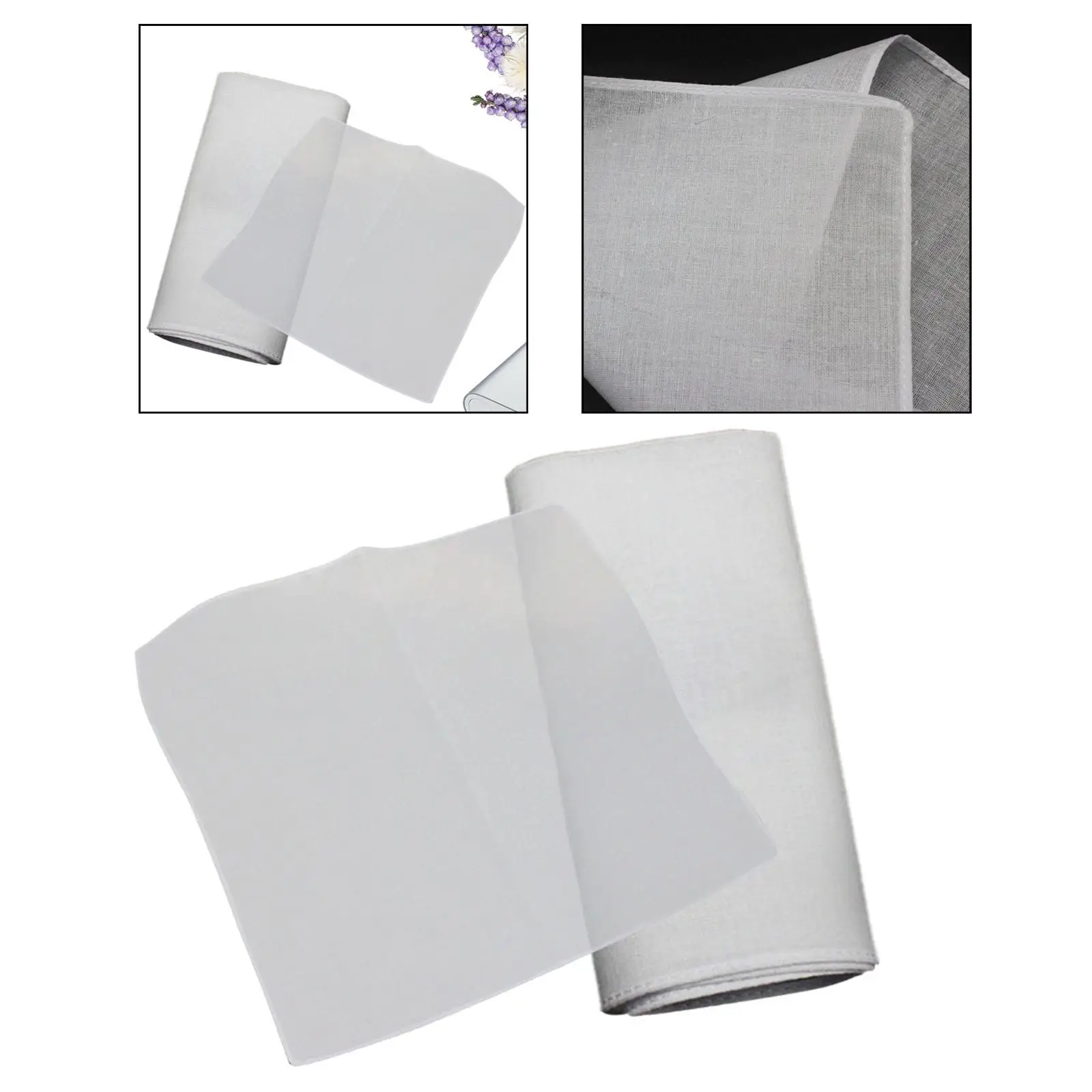 10x Blank White Handkerchiefs for Men Women Cotton Classic 10 inch Men`s Handkerchiefs for Tie Dye Handmade DIY Crafts Supplies