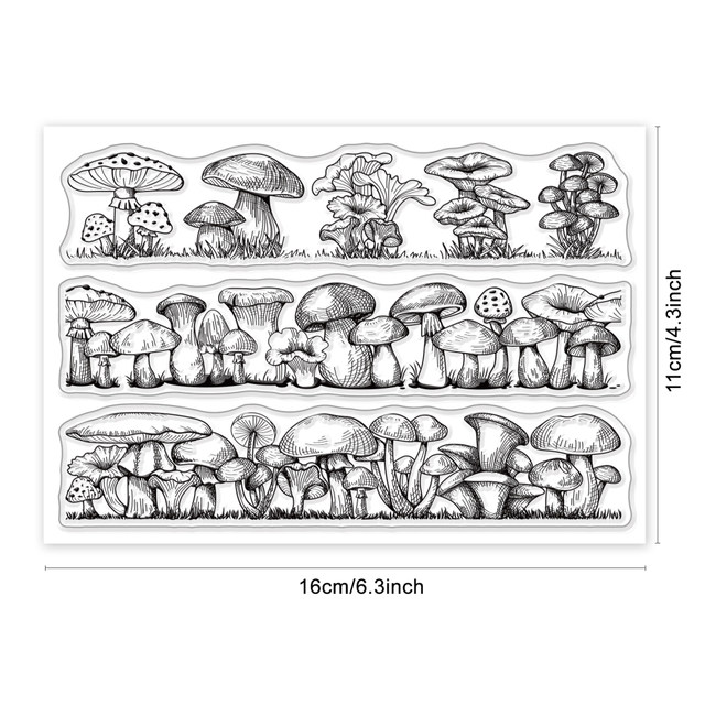 Rubber Stamp Scrapbooking Mushroom