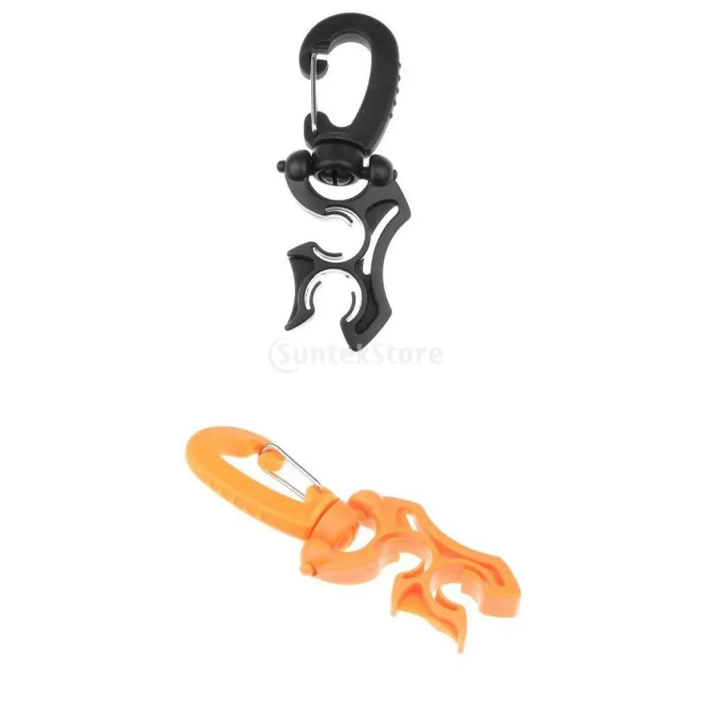2 Pieces Diving Double Dive  Retainer Keeper Swivel Clip Snorkeling