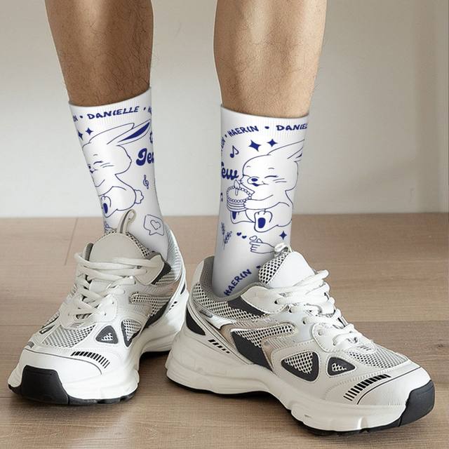 MENS BLUE CLASSIC BUNNY SOCKS