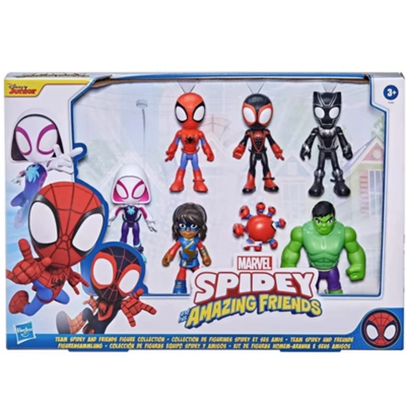 Hasbro figuras de acción de Marvel para niños, Spiderman y sus amigos  mágicos, tienen una variedad de muñecas móviles versión Q| | - AliExpress