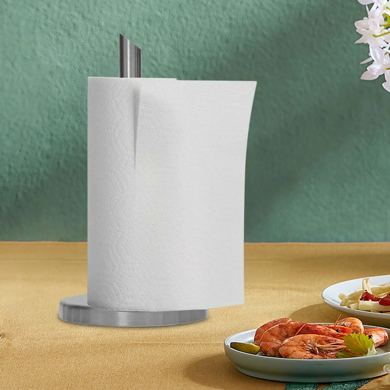 Paper Towel Holder Kitchen And Bathroom Storage Tissue Holder for Bathroom, Restaurant, Kitchen, Tabletop