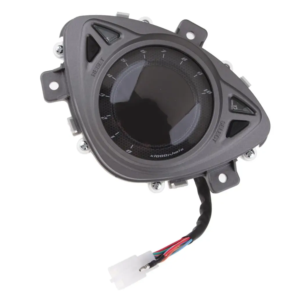 7 Color LED Backlit  Indicor Digital Odometer Speedometer  for  Rsz100