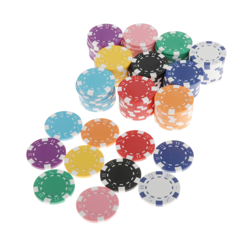 Colorful Set  Composite Chips for Playing Cards - for Texas