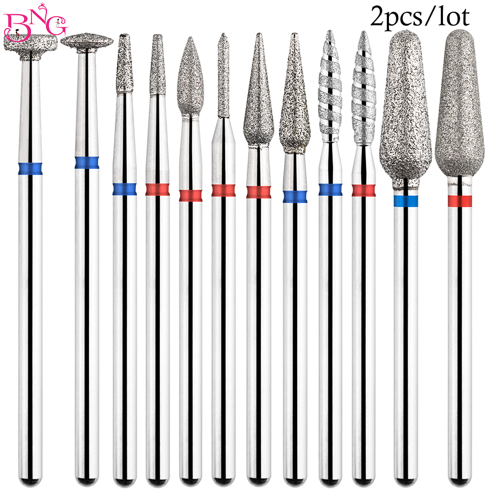 Best of 2Pcs Nail Drill Bits Safely Cuticle Removal Electric Drill Bit For Nail Diamond Milling Cutter For Manicure Nail Art Accessories Reviews & Tips