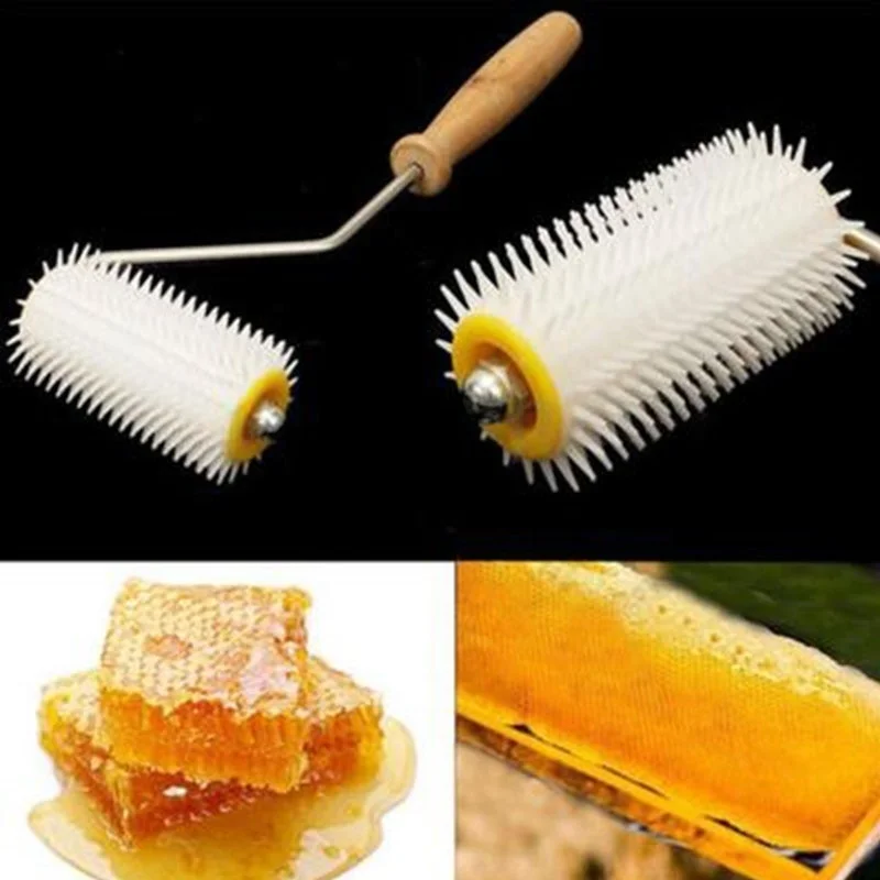 Description Picture 2 of item1PC Bee Honey Extracting Uncapping Needle Roller Plastic Beekeeping Comb Tools Kit Home Garden Supplies