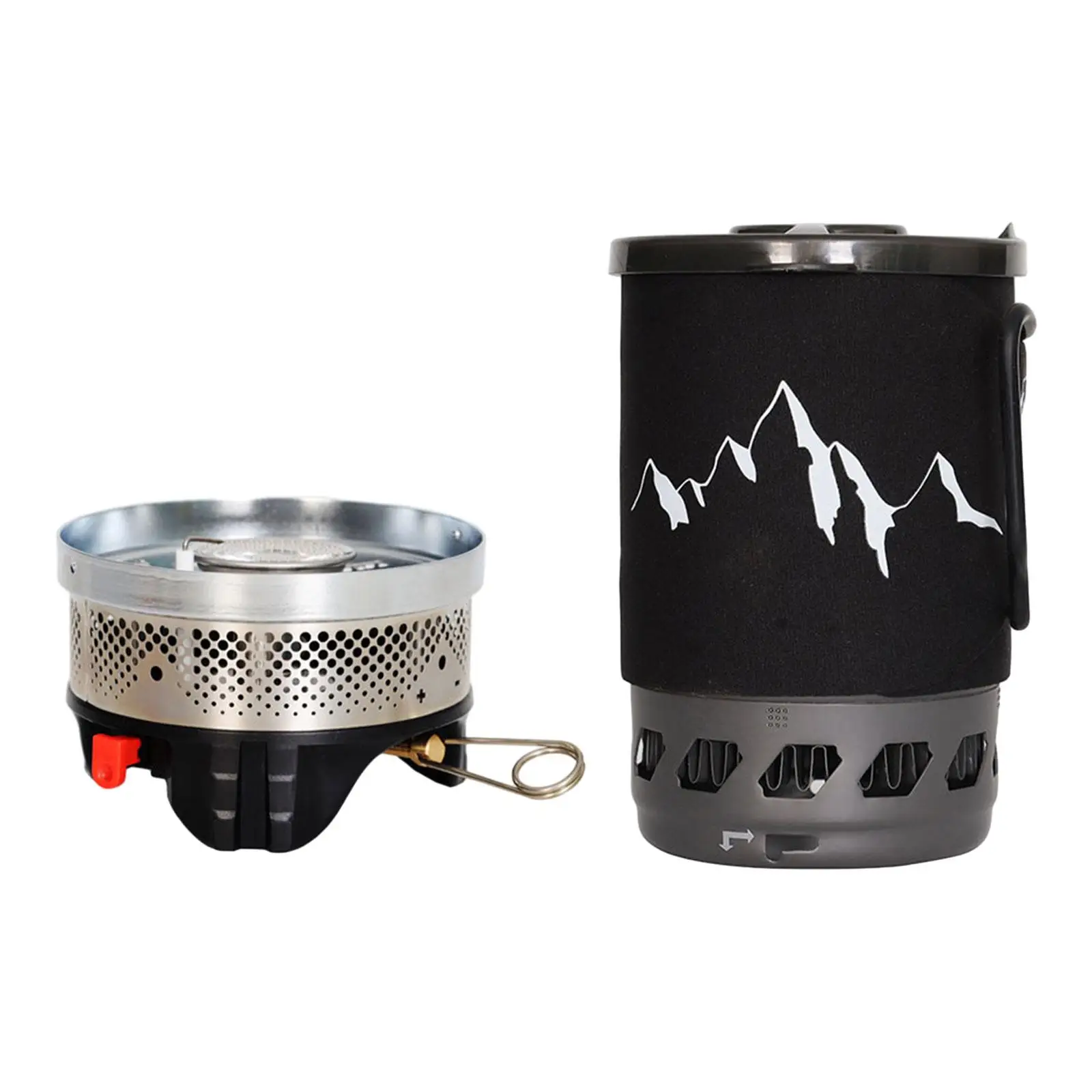 Camping Gas Stove with Carrying Bag Outdoor Stove Ultralight Backpacking Stove Gas Burner for BBQ Picnic Garden Hiking Cooking