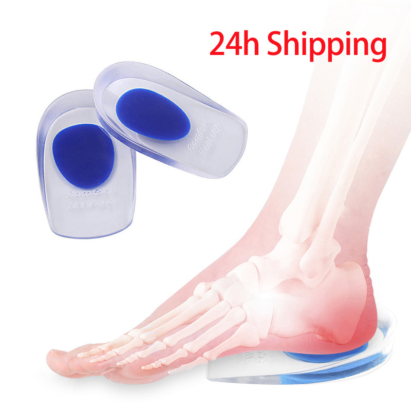 Best of 2Pcs Silicone Heel Pads Plantar Fasciitis Man Heel Spur Silicone Gel Heel Cups Heel Pain Heel For Shoes Foot Silicone Foot Pad Reviews & Tips