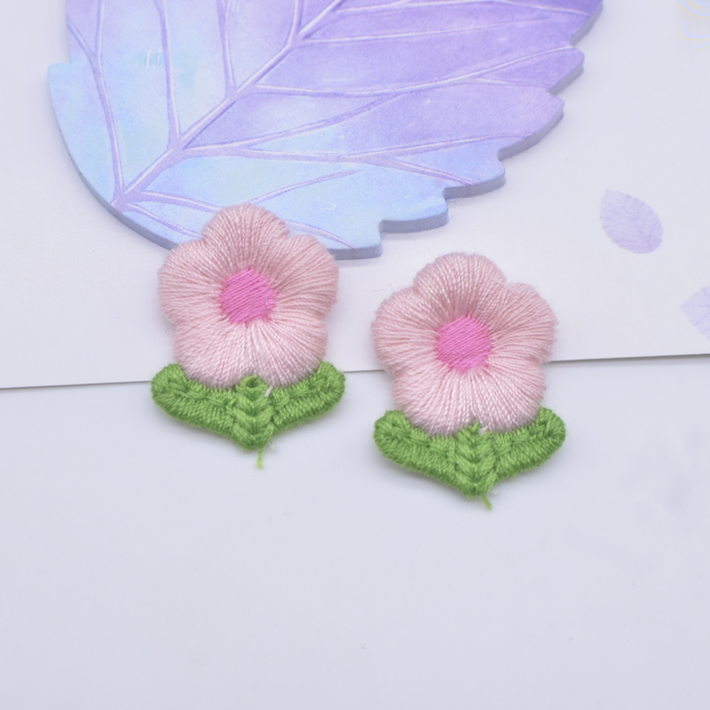 20pcs 20*28mm bestickte Strick-Sonnenblume für DIY Baby Kopf bedeckung Clips Dekor Zubehör Hut Kleidung Nähen Patches – Detail 3