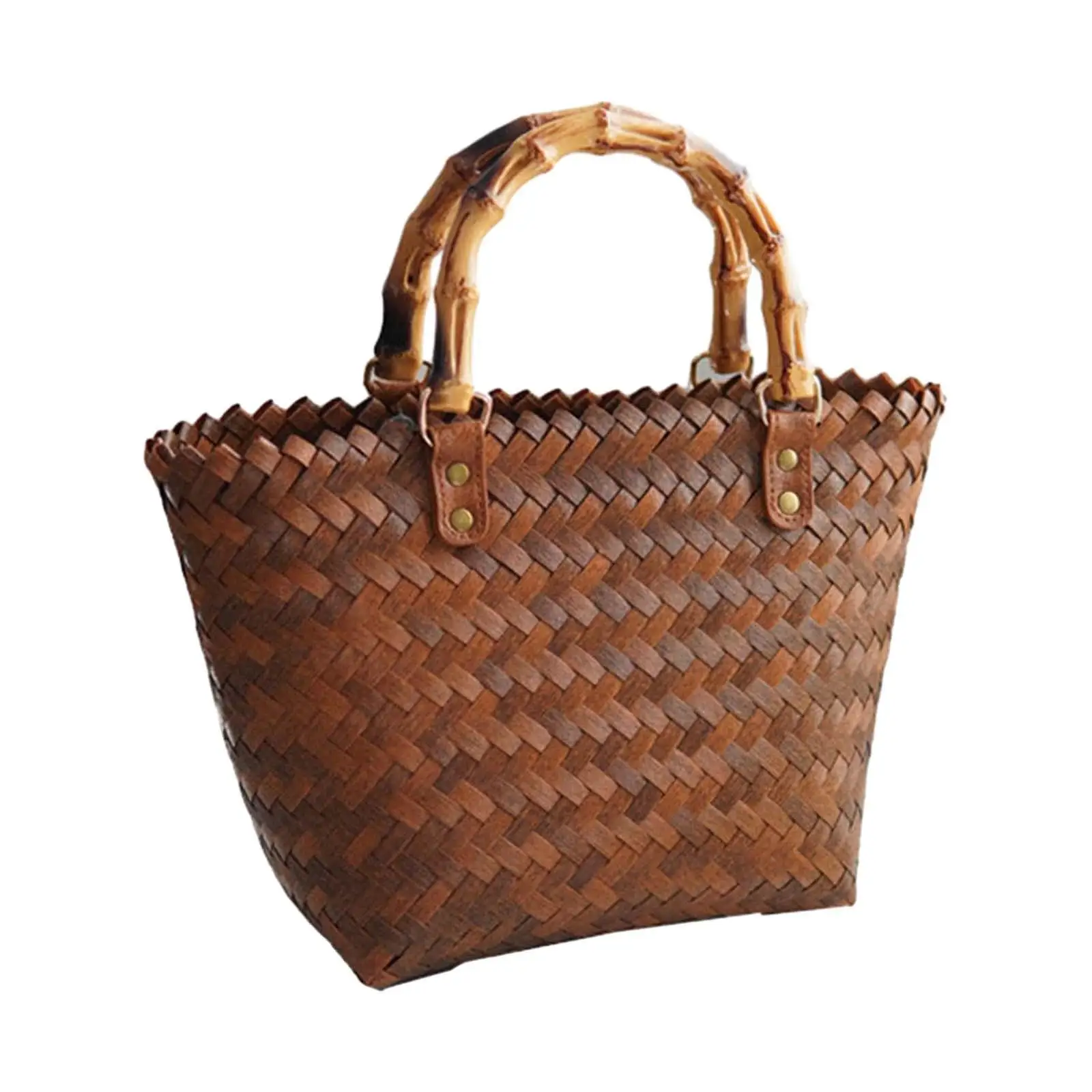 Women Handbag Bohemia Beach Handwoven Top Handle Fashion Holiday Travel Bag