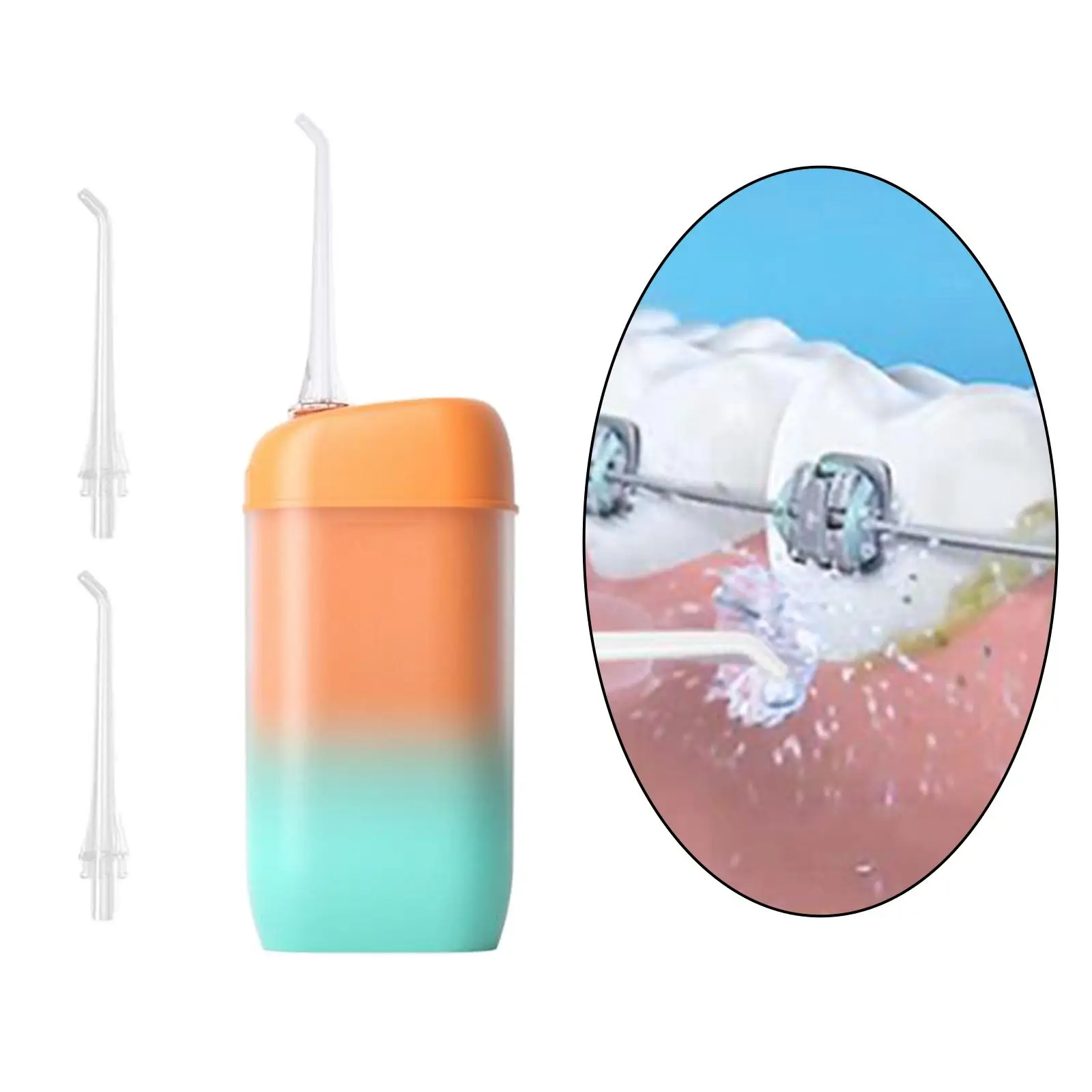 200ML Water Dental Flossers Type-C Waterproof for Braces Home Travel