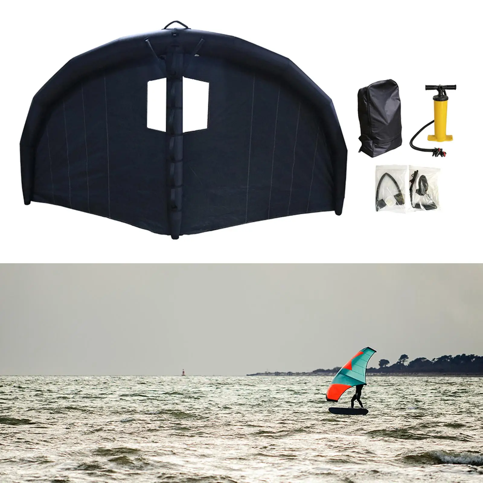 Handheld Windsurfing Inflatable Wing Kitesurfing  Window Design Wind Sail Ride Kite  Women Men Water 