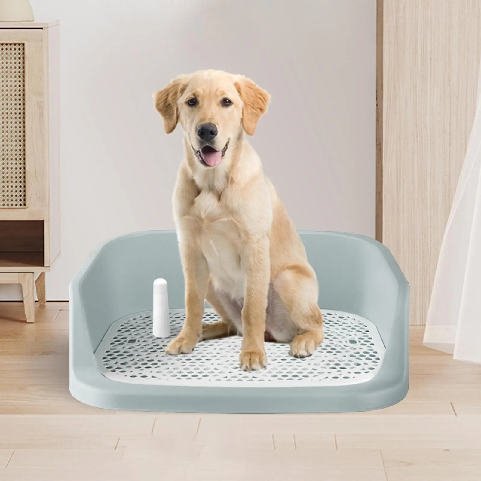 Pet Dog Toilet Puppy Potty Tray Potty Tray Detachable Anti Splashing Training Pad Holder Dog Potty Pan Cleaning Tool Litter Box