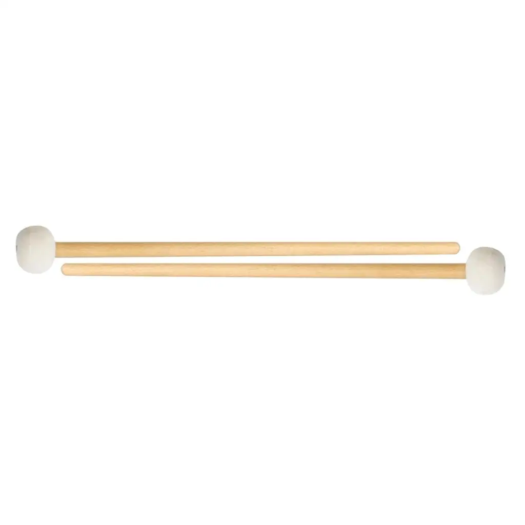  15 Inch  Handle Mallets Timpani Stick Multi-Purpose Felt Mallet Soft,