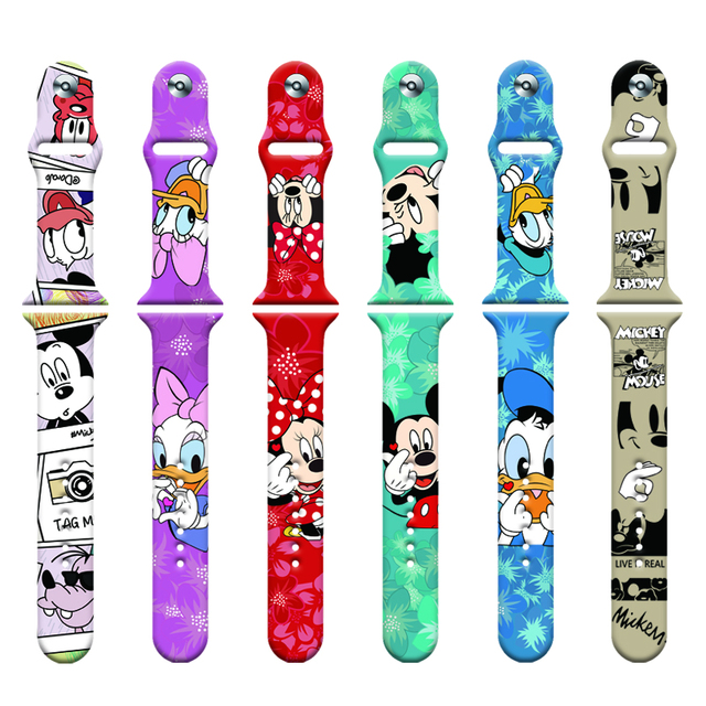 Disney Mickey Minnie silikonowy pasek na pasek do Apple watch 44mm 45mm 42mm 40mm 38mm 41mm bransoletka iWatch apple watch 6 5 3 SE 7 tanie i dobre opinie CN (pochodzenie) 20 cm Paski do zegarków Nowość bez znaczków Disney Mickey Minnie silikonowy pasek na pasek do Apple watch 44mm 45mm 42mm 40mm 38mm 41mm bransoletka iWatch apple watch 6 5 3 SE 7 tanie i dobre opinie CN (pochodzenie) 20 cm Paski do zegarków Nowość bez znaczków