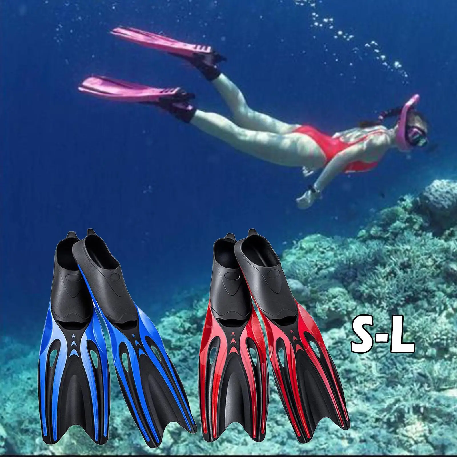 Adult Snorkeling  Flippers  Comfortable Scuba Diving