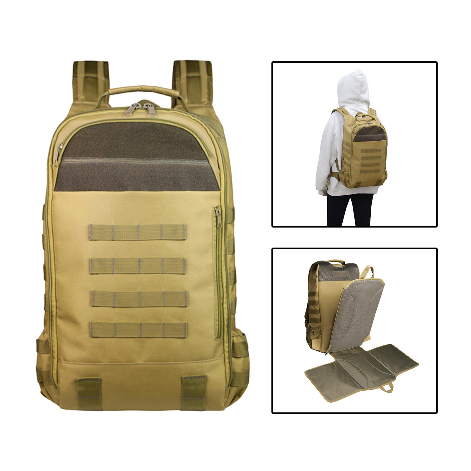 Daddy Diaper Backpack Camping Bag Large Capacity Folding with Changing Pad Portable Multipurpose Knapsack for Men Travel Fishing