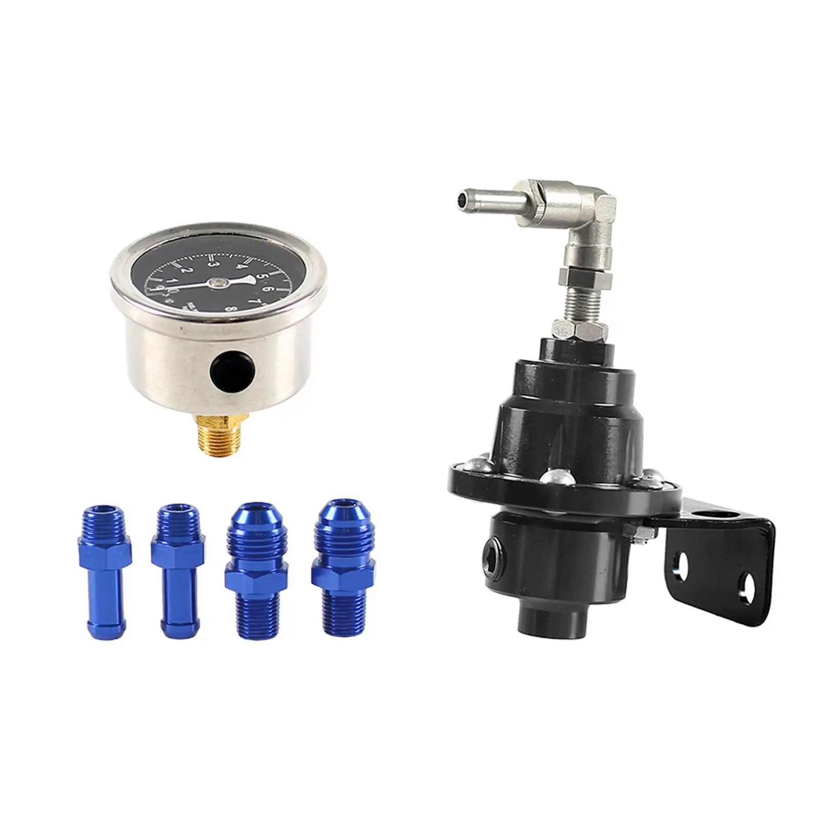 Adjustable Fuel Pressure Regulator with Gauge Replacement High Performance