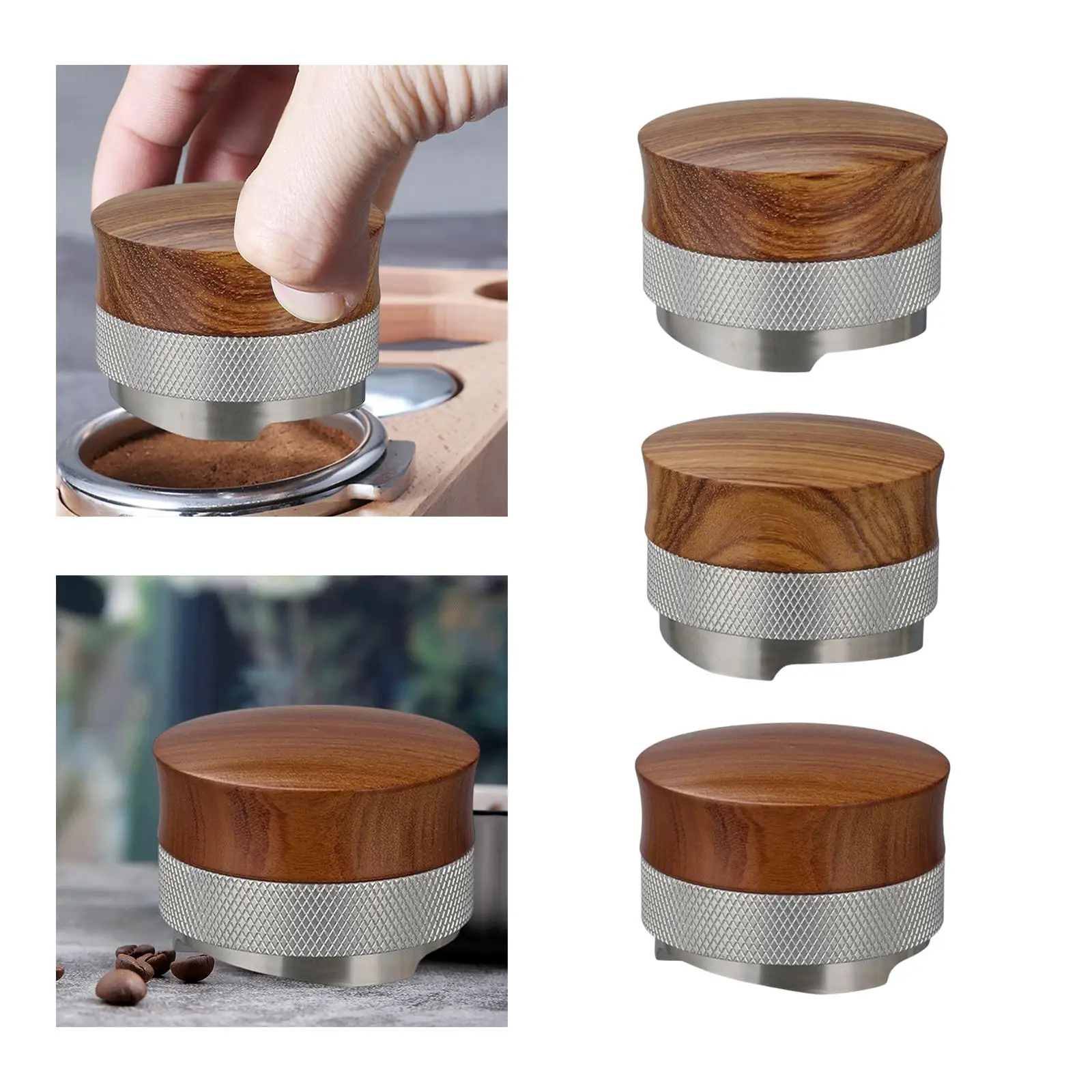 58mm Coffee Tamper Coffee Tool Coffee Distributor and Tamper for Home Bar