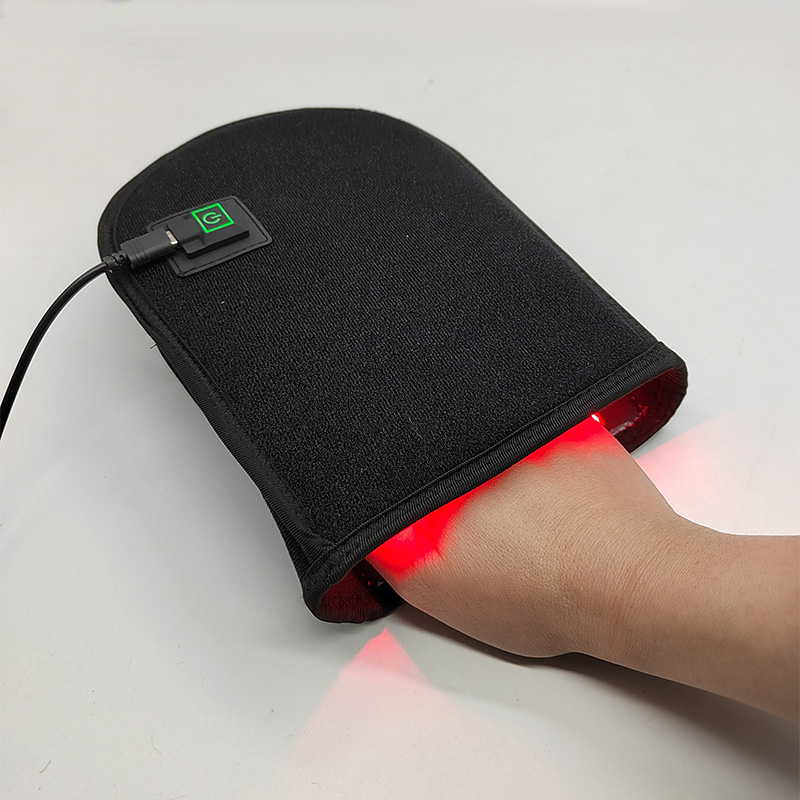 Red & Infrared Light Therapy Device for Hand Pain Relief Near Infrared Mitten Glove for Arthritis Fingers Double Side LED 880NM