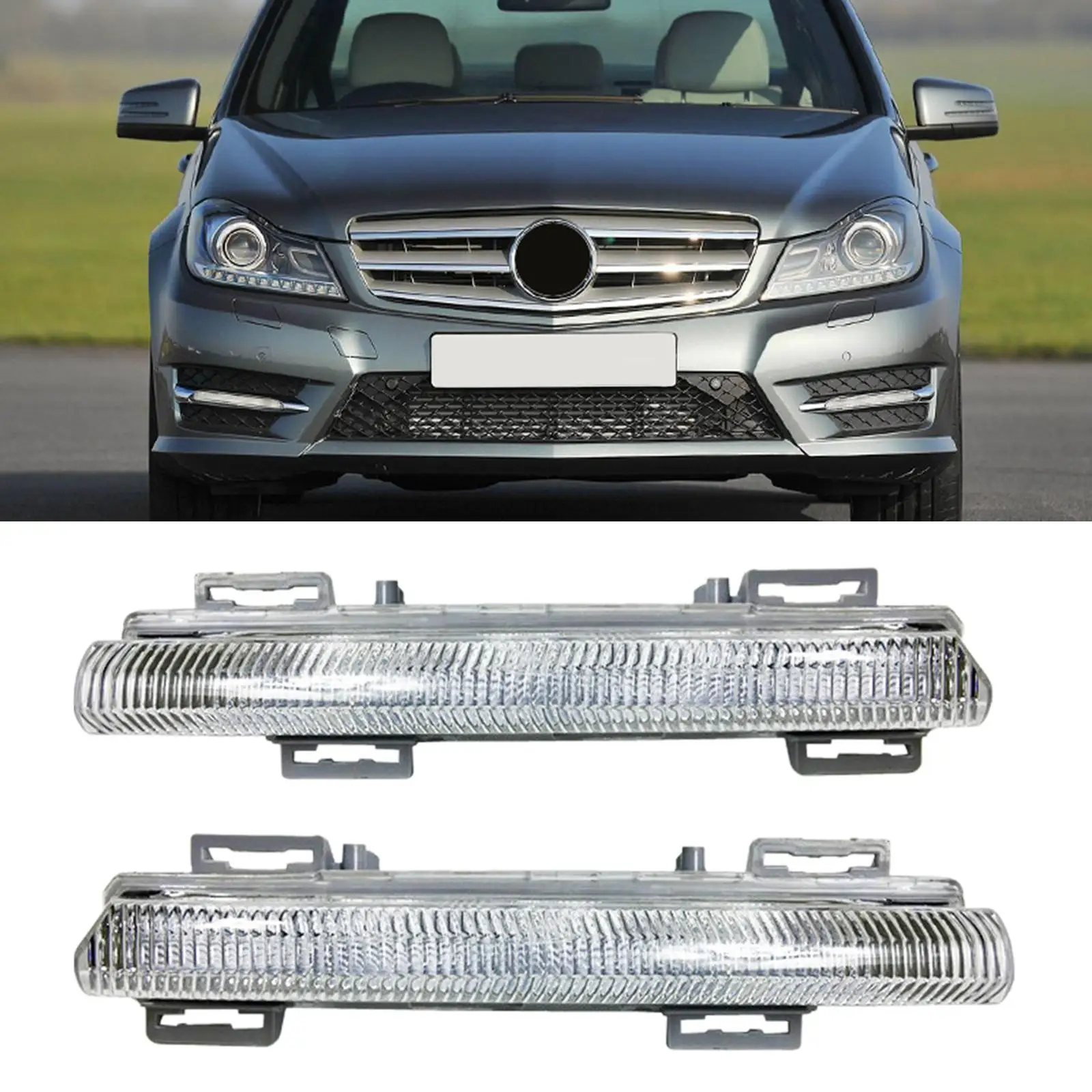 LED Daytime Running Fog Light Automotive Accessories for W204 S204