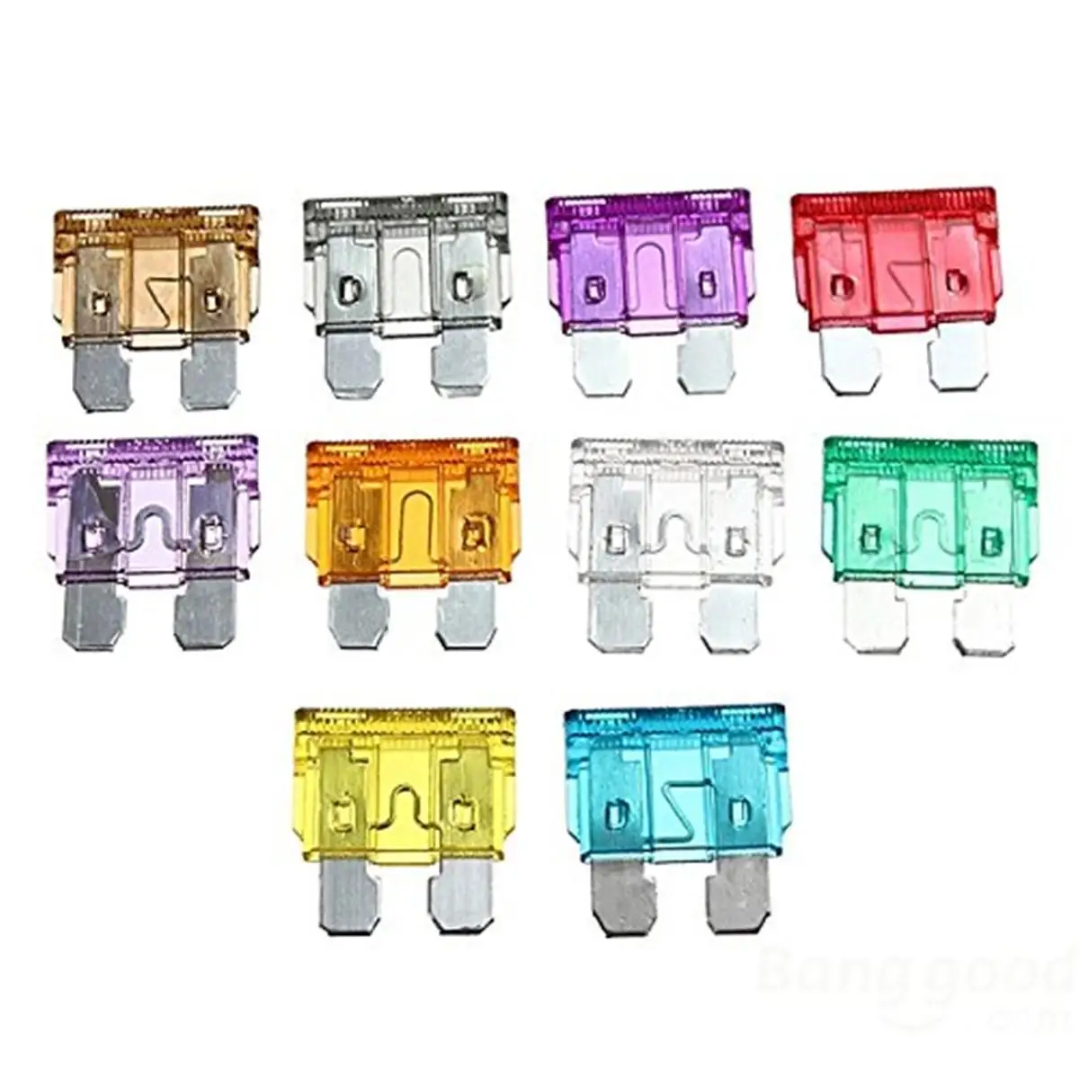 100pcs Automatic Car Standard Fuse 2A-35A Assortment Electronic Parts