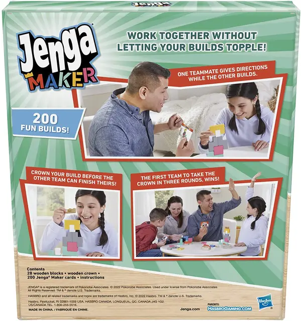 Board game Jenga Hasbro (original Genga) - AliExpress