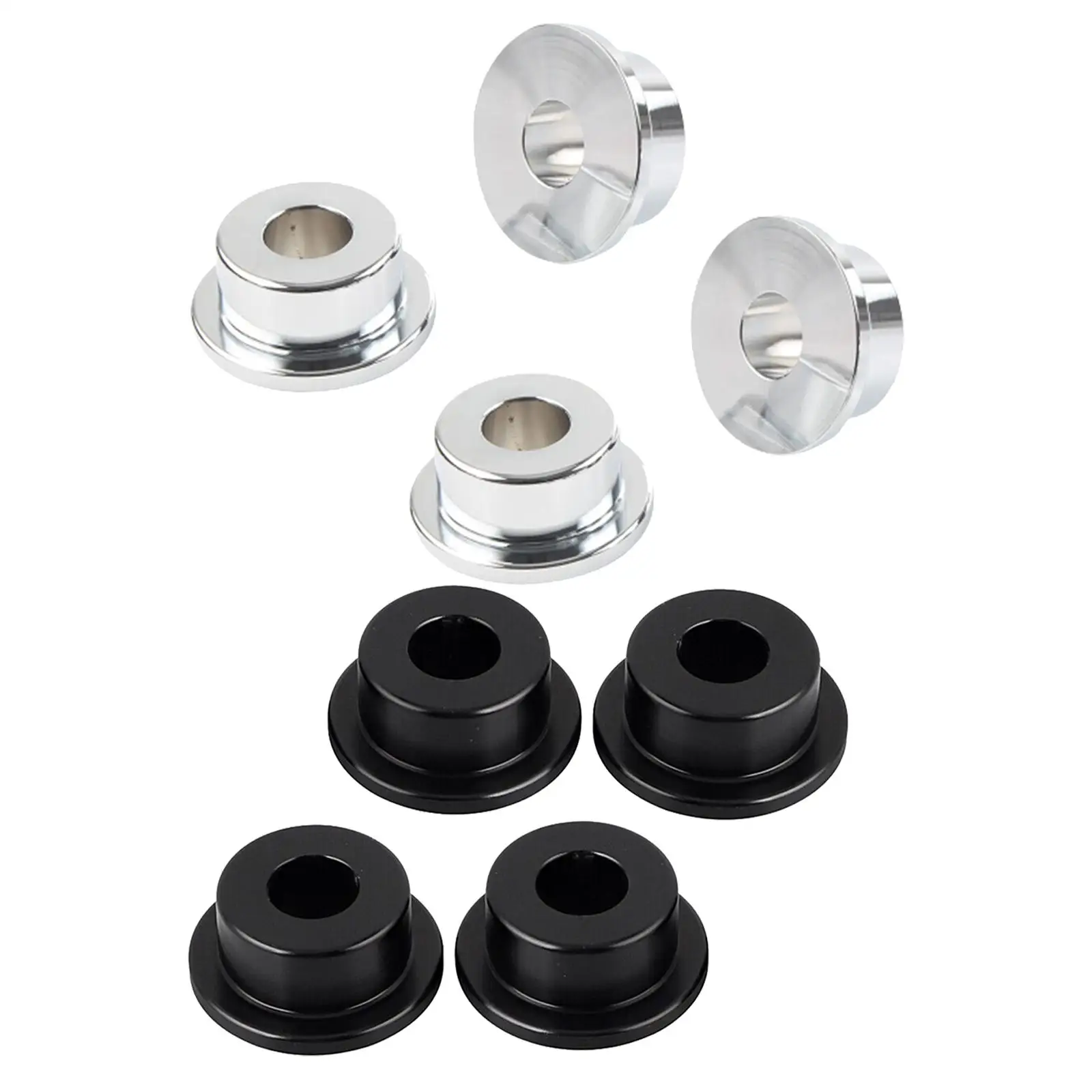 4Pcs Handlebar Riser Bushings Solid Aluminum Spare Parts for Harley Sportster Except 04-up Sportster Dyna FX Durable