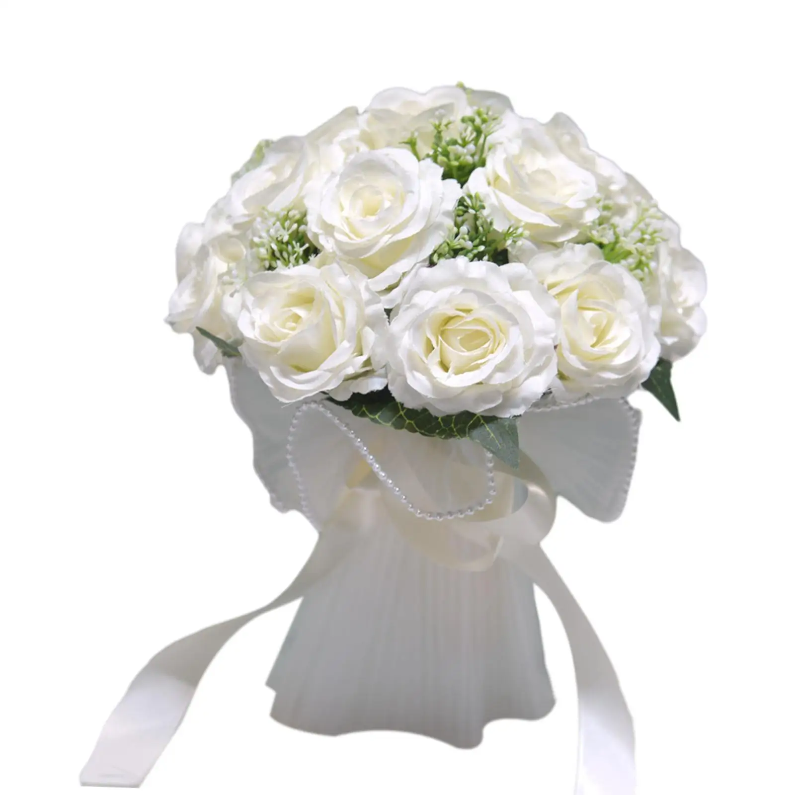 Wedding Throw Bouquet Elegant Handmade Wedding Bouquets for Bride for Valentine`s Day Anniversary Ceremony Holiday Decoration