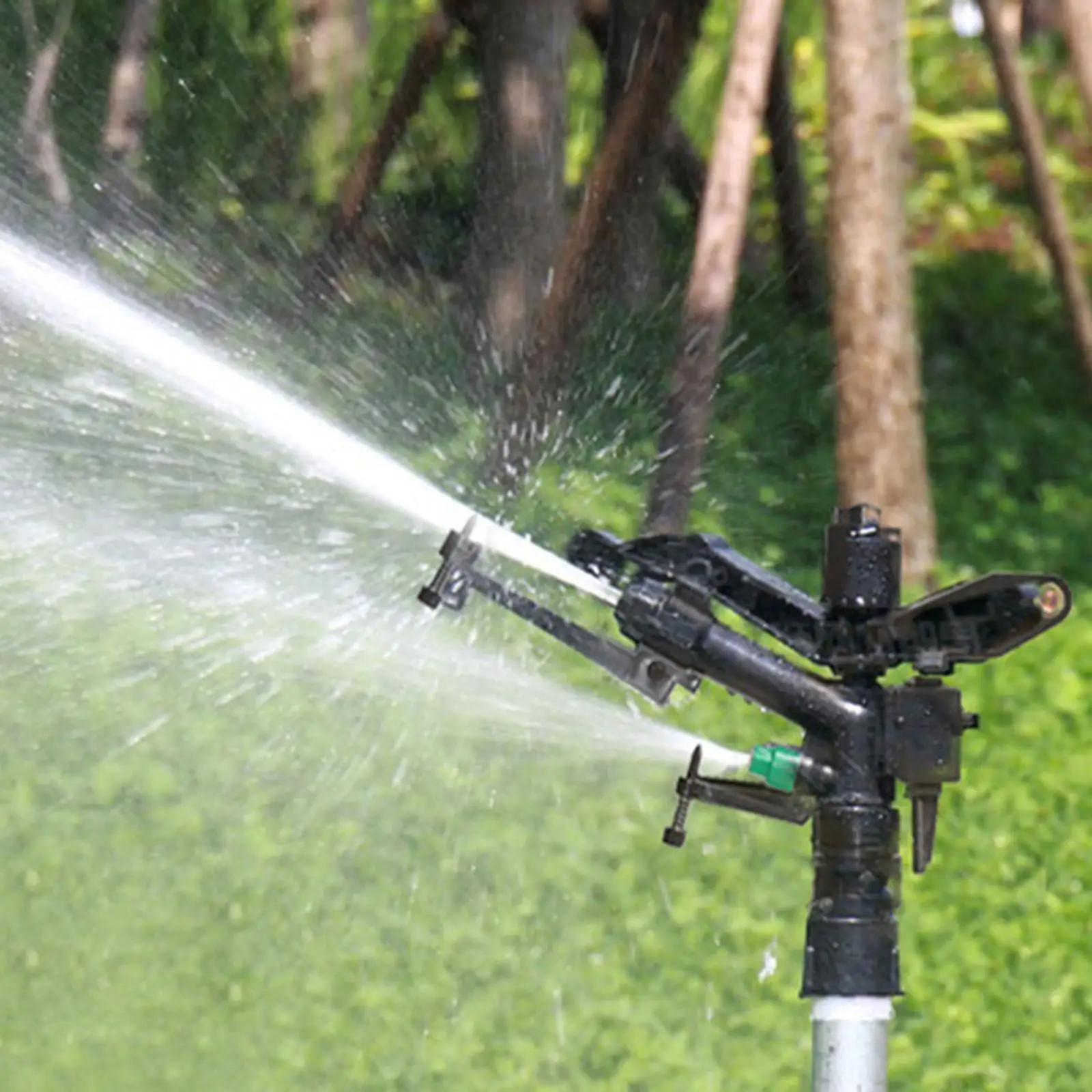 Adjustable Angle Irrigation Sprinkler Large Area Irrigation Gardening Watering System Lawn Sprinkler for Lawn Garden Patio