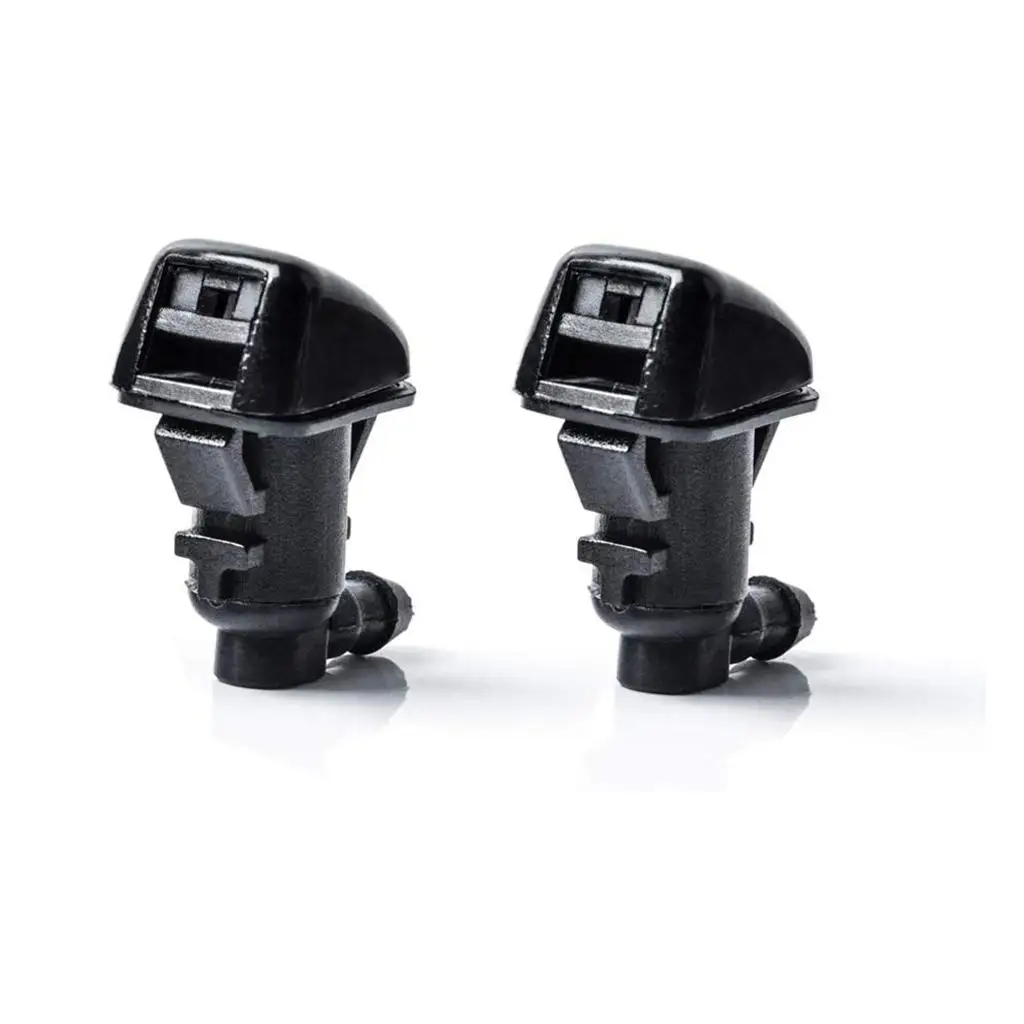 2pcs Front Windshield Washer Nozzle Car Trunk Accessory Easy and Convenient to Replace