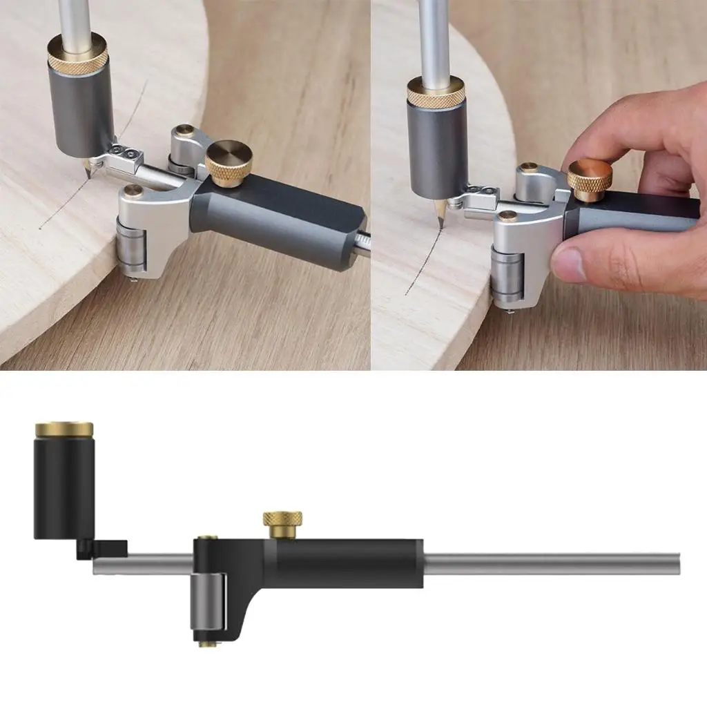 Woodworking Scribe Tool for Linear And  Scribe with 2pcs Pencil 