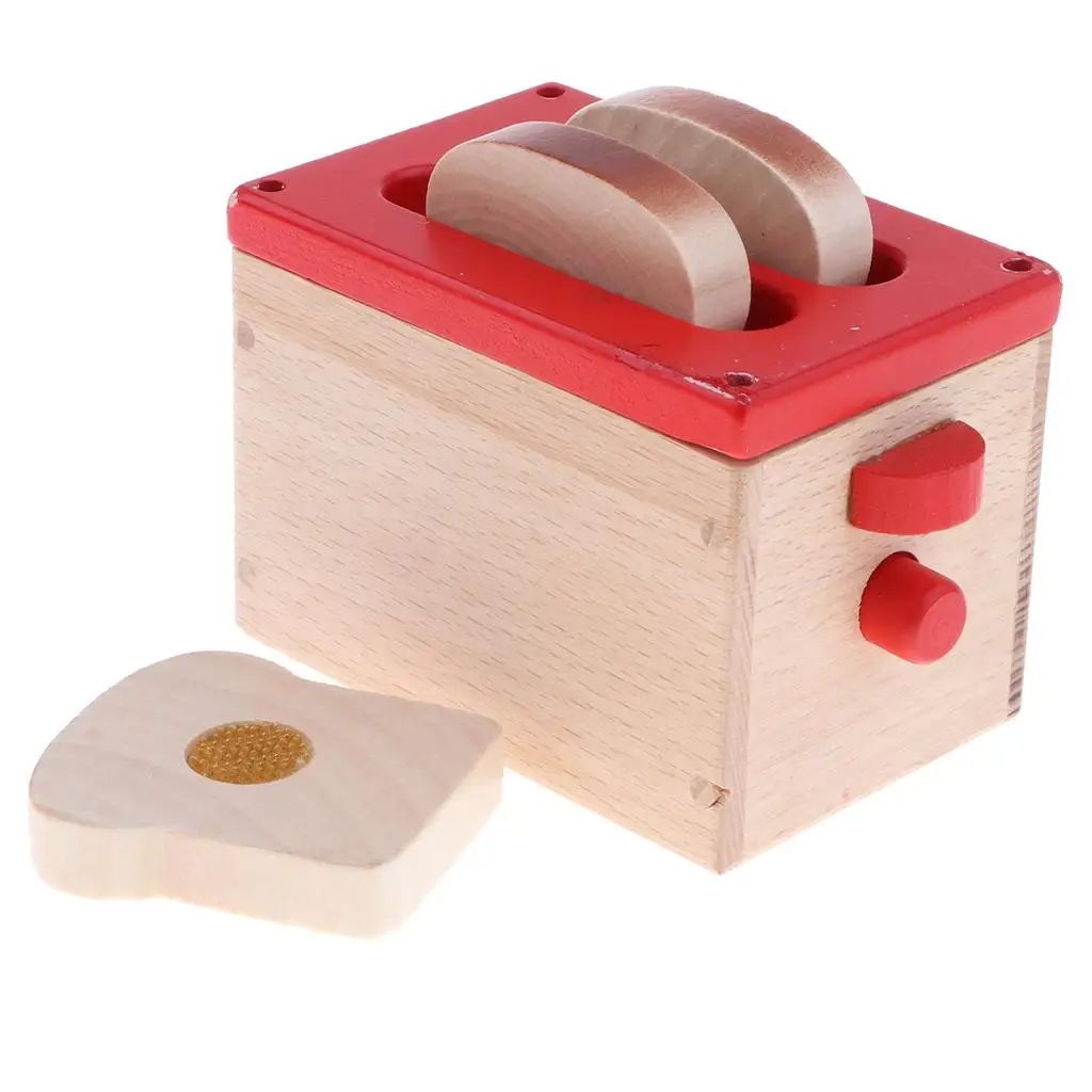 interesting play House Wooden Toasters Chef Cooking Baking Kitchen Role Pretend Toys