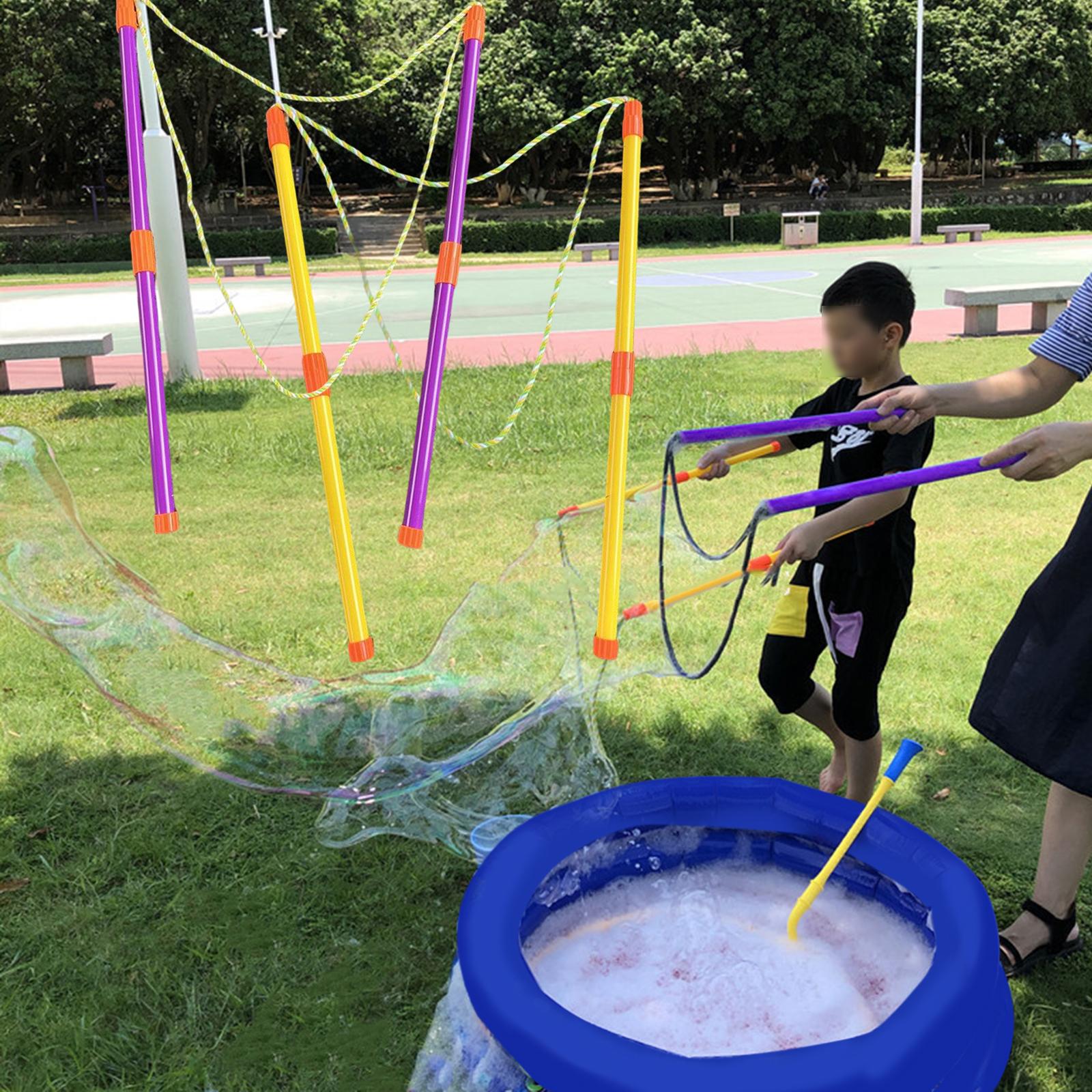 2 Large Bubble Wands Summer Activity Toys Outdoor Bubble Circle Bubble Blowing Toys for Kids Adult