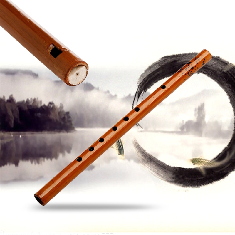 Description Picture 5 of itemTraditional 6 Hole Bamboo Flute Clarinet Student Musical Instrument Wood Color
