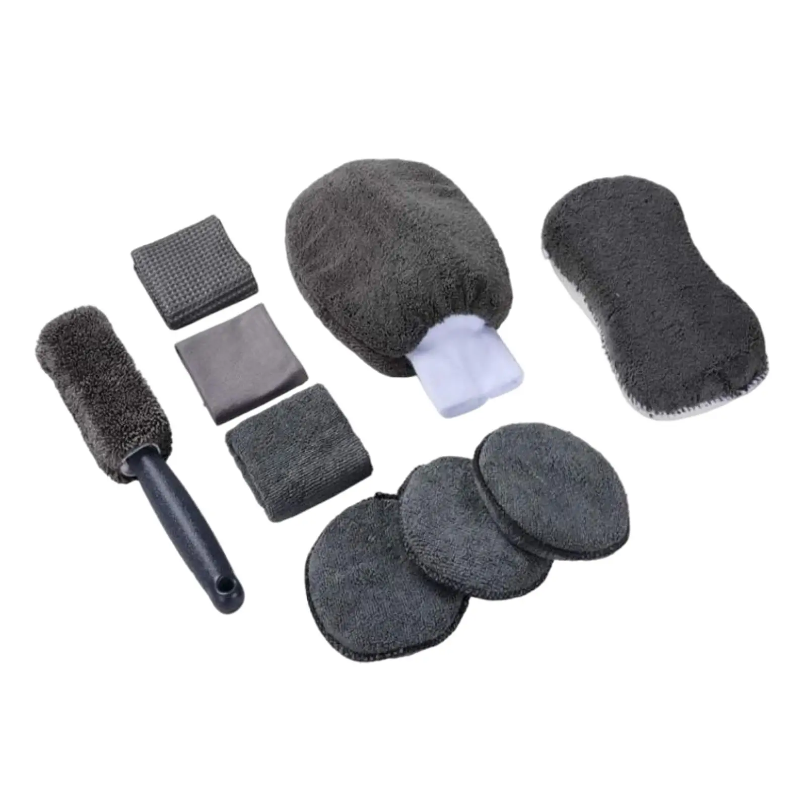 9Pieces Car Wash Cleaning Tools Kit for Cleaning Wheels Windshield