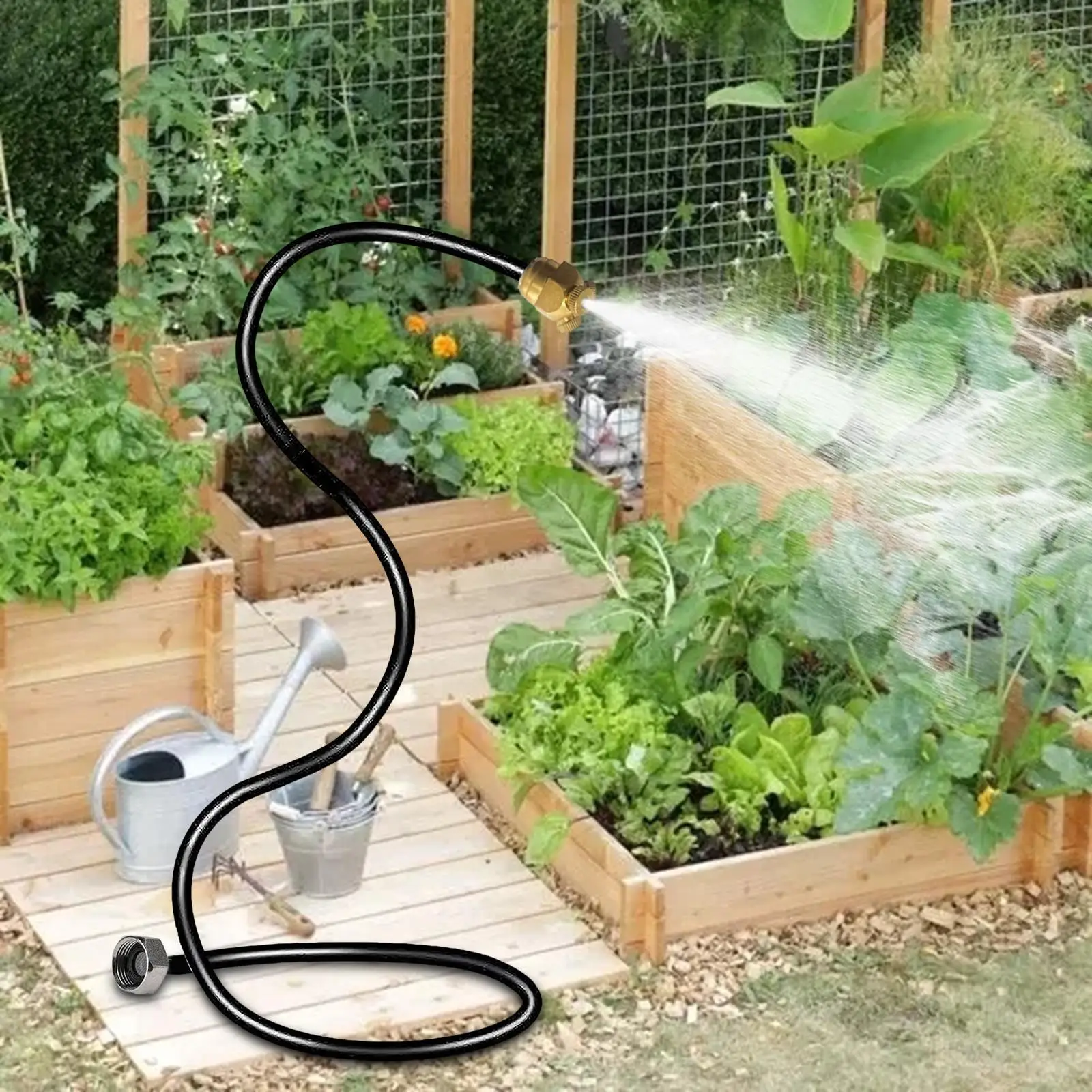 Garden Misting Sprayer Hose Sprinkler 3/4 inch for Watering Greenhouse Patio