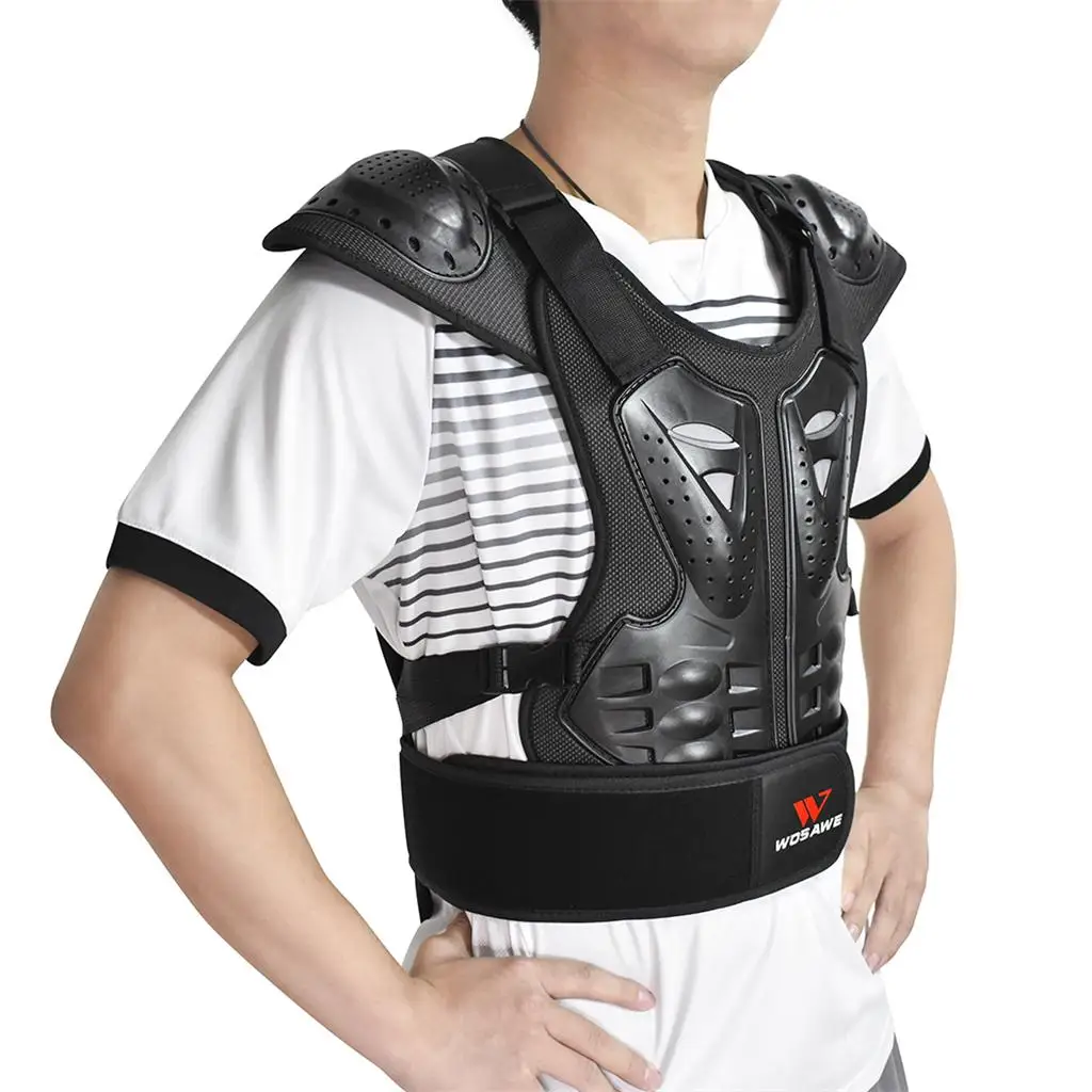 Motorcycle Motocross Body Protective Vest Jacket Back Chest Shoulder