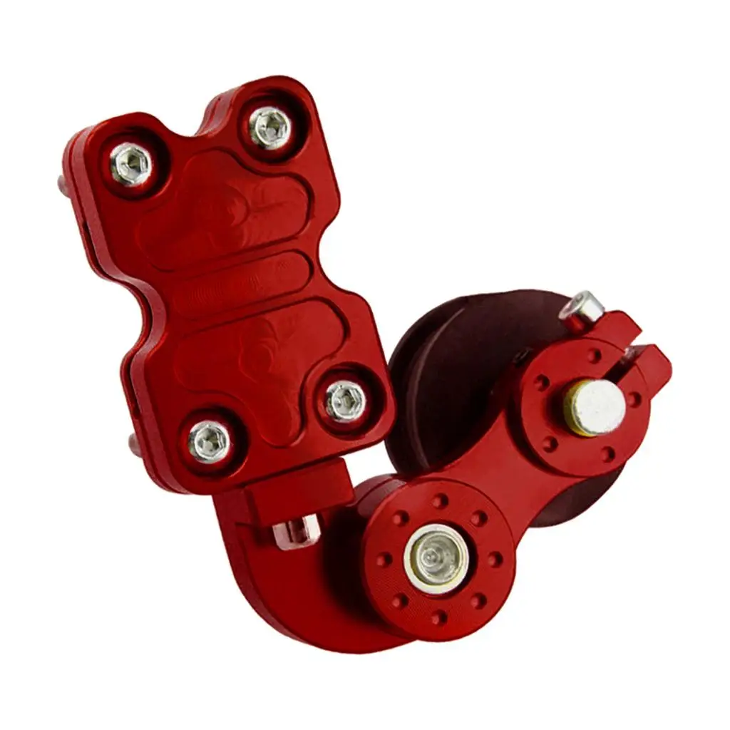 1 Set Of Aluminum Alloy Motorcycle Adjustable Chain Tensioners,