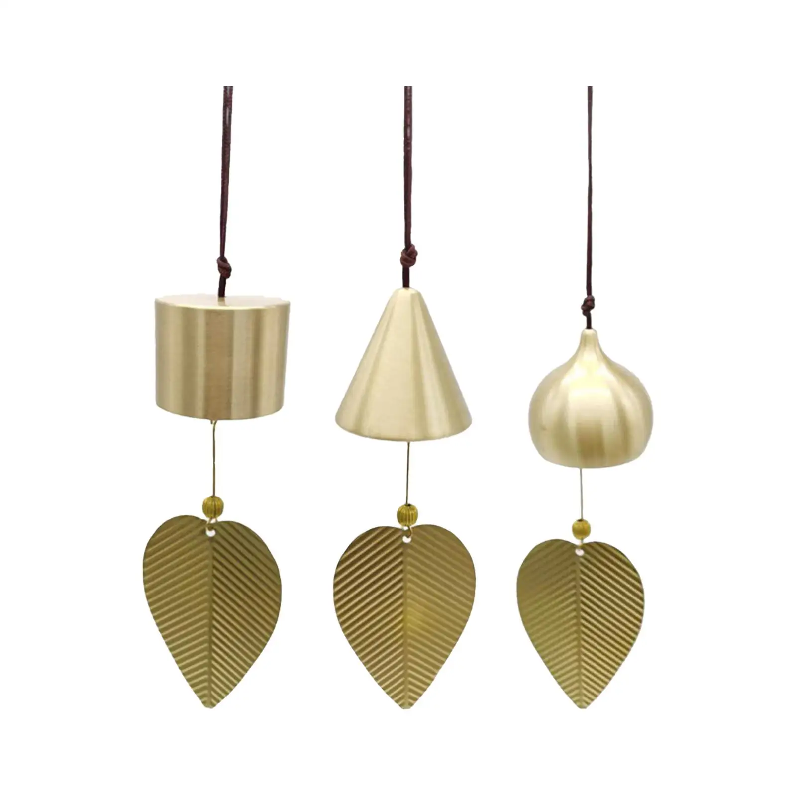 Wind Chime Pendant Japanese Hanging Decor Brass Feng Shui Bell Small Wind Chimes for Outside for Home Outdoor Garden Patio Car