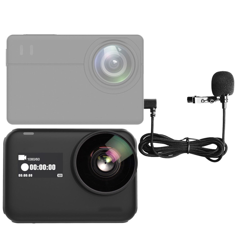 Title 1, Action camera microfono lavalier clip-on omnidi...