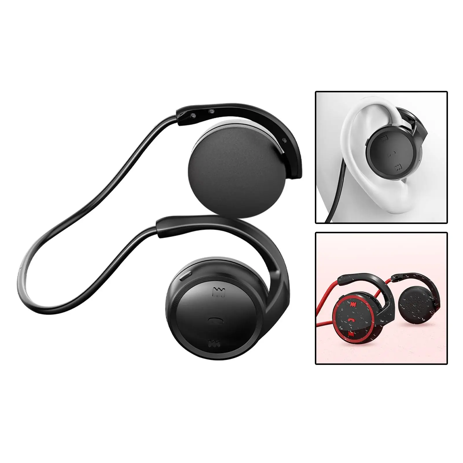 Sports Bluetooth Headphone Earphone Lightweight with Mic Stereo for Gaming