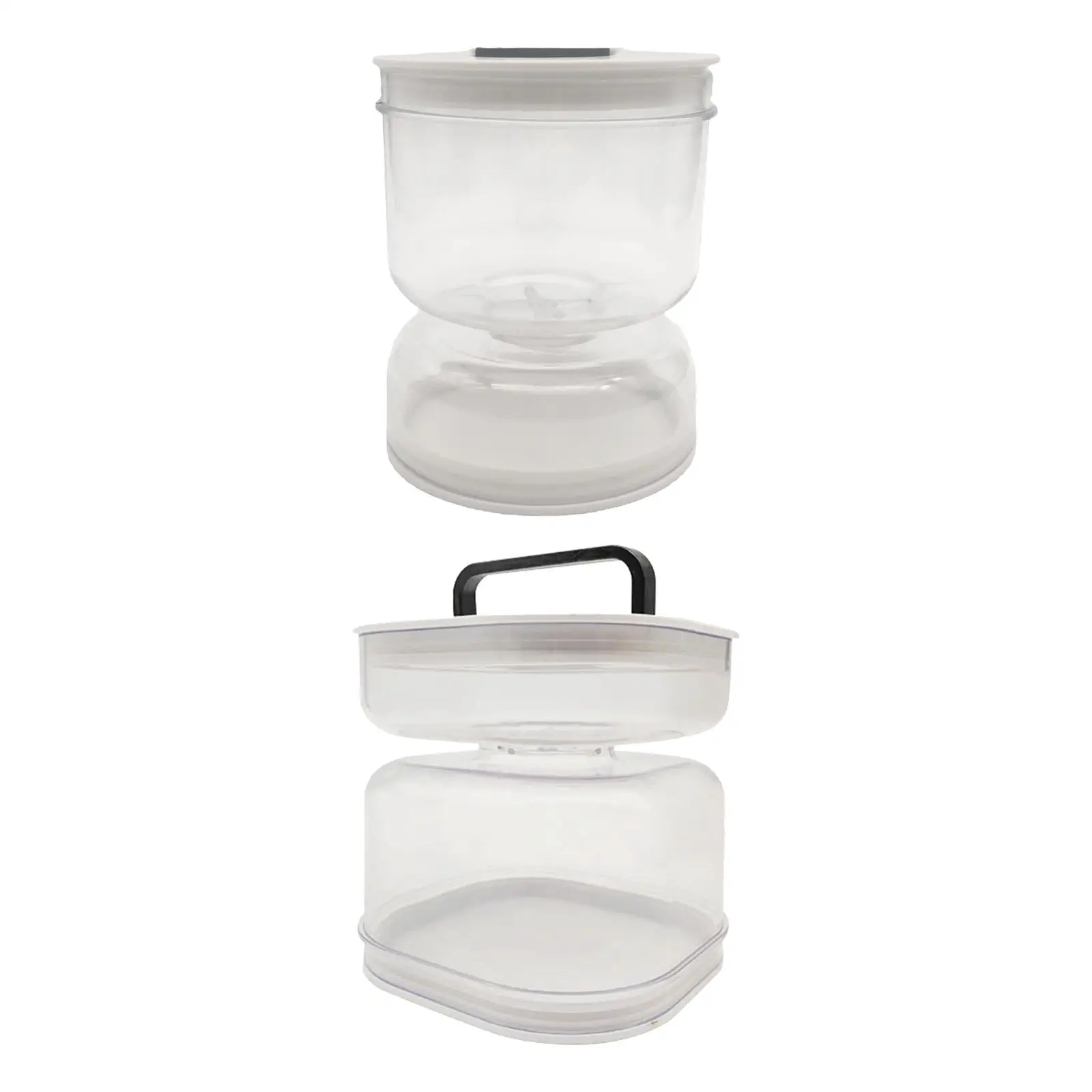 Olive Hourglass Jar Juice Separator Pickle Jar for Fruits Olives Mushrooms