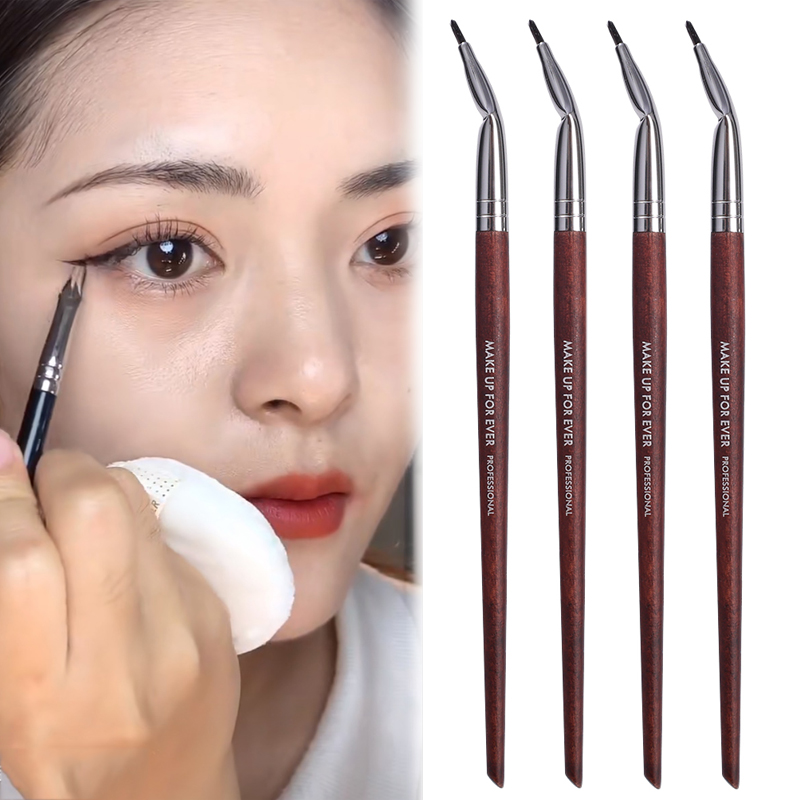 Best of Professional Bent Eyeliner Brushes Soft Contouring Lying Silkworm Concealer Eyeliner Gel Makeup Brush Women Eyes Cosmetic Tools Reviews & Tips